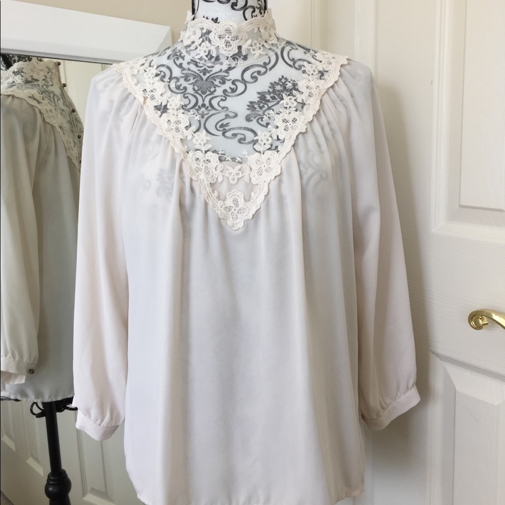 Antique Lace Blouse by Love 21
